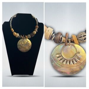 Capiz Shell Statement Necklace